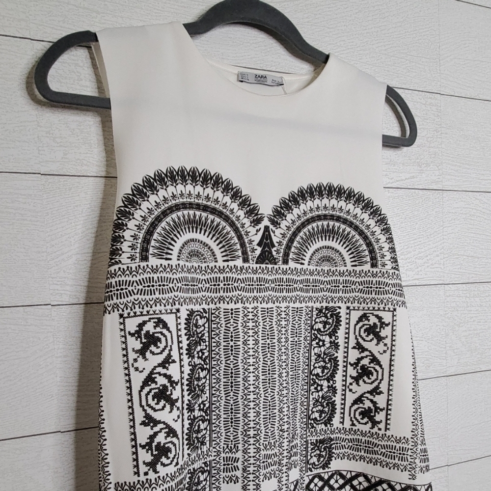 ZARA | RUBBERIZED PRINT DRESS - Picture 5 of 6